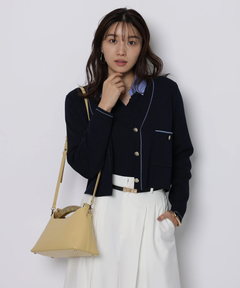 JUSGLITTY(ジャスグリッティー) |シャツカラーVネックアンサンブル