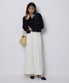 JUSGLITTY(ジャスグリッティー) |シャツカラーVネックアンサンブル