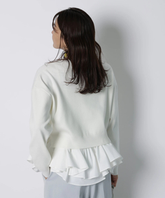 JUSGLITTY(ジャスグリッティー) |フリルキャミレイヤードニット