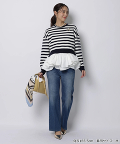 JUSGLITTY(ジャスグリッティー) |フリルキャミレイヤードニット