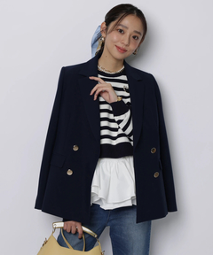 JUSGLITTY(ジャスグリッティー) |フリルキャミレイヤードニット