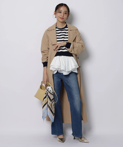 JUSGLITTY(ジャスグリッティー) |フリルキャミレイヤードニット