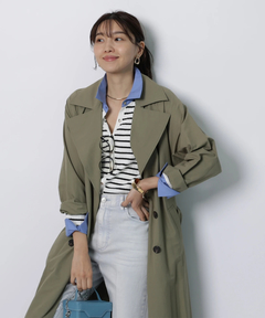 JUSGLITTY(ジャスグリッティー) |配色シャツカラー長袖ニット