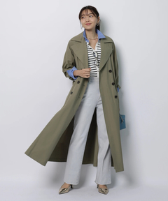 JUSGLITTY(ジャスグリッティー) |配色シャツカラー長袖ニット