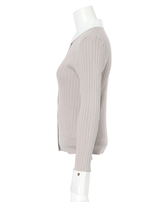 JUSGLITTY(ジャスグリッティー) |配色シャツカラー長袖ニット