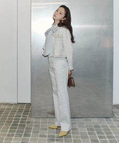 JUSGLITTY(ジャスグリッティー) |ニットツイードパールジャケット