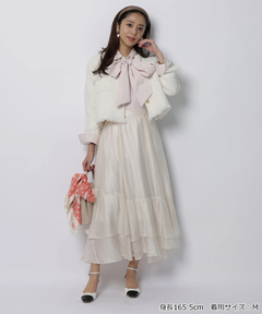 JUSGLITTY(ジャスグリッティー) |ニットツイードパールジャケット