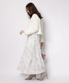 JUSGLITTY(ジャスグリッティー) |ニットツイードパールジャケット