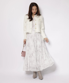 JUSGLITTY(ジャスグリッティー) |ニットツイードパールジャケット