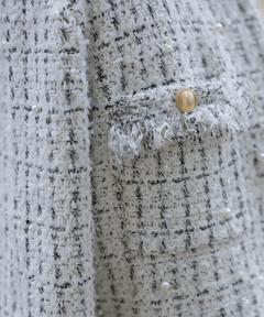 JUSGLITTY(ジャスグリッティー) |ニットツイードパールジャケット