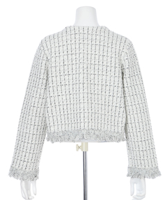 JUSGLITTY(ジャスグリッティー) |ニットツイードパールジャケット