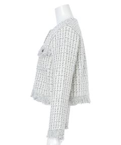 JUSGLITTY(ジャスグリッティー) |ニットツイードパールジャケット