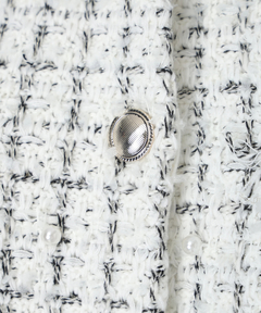 JUSGLITTY(ジャスグリッティー) |ニットツイードパールジャケット