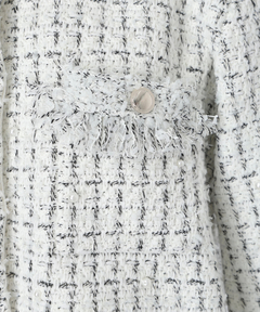 JUSGLITTY(ジャスグリッティー) |ニットツイードパールジャケット