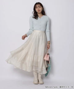 JUSGLITTY(ジャスグリッティー) |【Arpege story限定】スプリングカラーケーブルニット