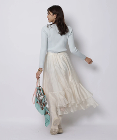 JUSGLITTY(ジャスグリッティー) |【Arpege story限定】スプリングカラーケーブルニット