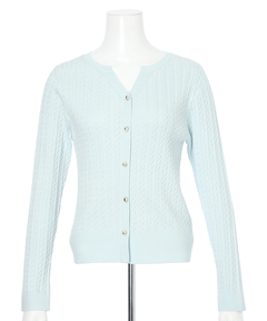 JUSGLITTY(ジャスグリッティー) |【Arpege story限定】スプリングカラーケーブルニット