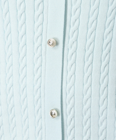 JUSGLITTY(ジャスグリッティー) |【Arpege story限定】スプリングカラーケーブルニット