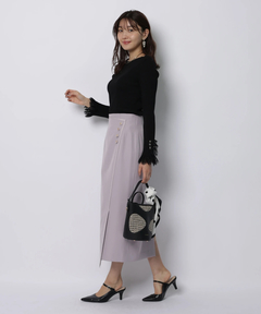 JUSGLITTY(ジャスグリッティー) |レースカフスリブニット