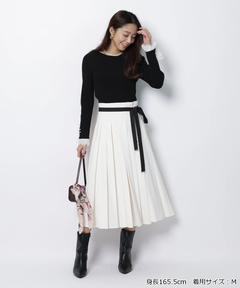 JUSGLITTY(ジャスグリッティー) |レースカフスリブニット