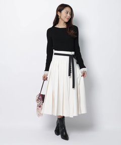 JUSGLITTY(ジャスグリッティー) |レースカフスリブニット