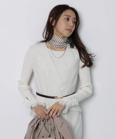 JUSGLITTY(ジャスグリッティー) |レースカフスリブニット