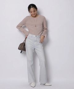 JUSGLITTY(ジャスグリッティー) |レースカフスリブニット