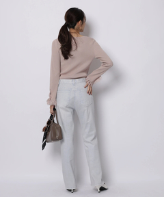 JUSGLITTY(ジャスグリッティー) |レースカフスリブニット