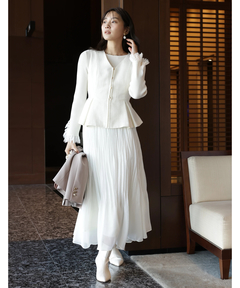 JUSGLITTY(ジャスグリッティー) |レースカフスリブニット