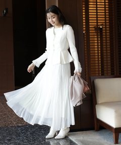 JUSGLITTY(ジャスグリッティー) |レースカフスリブニット