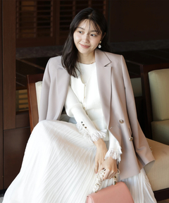 JUSGLITTY(ジャスグリッティー) |レースカフスリブニット