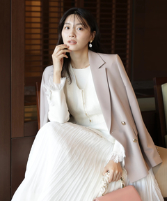 JUSGLITTY(ジャスグリッティー) |レースカフスリブニット