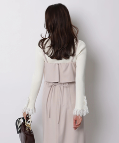 JUSGLITTY(ジャスグリッティー) |レースカフスリブニット