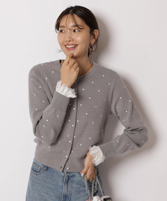 JUSGLITTY(ジャスグリッティー) |レースカフスリブニット