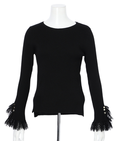 JUSGLITTY(ジャスグリッティー) |レースカフスリブニット