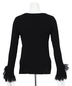 JUSGLITTY(ジャスグリッティー) |レースカフスリブニット