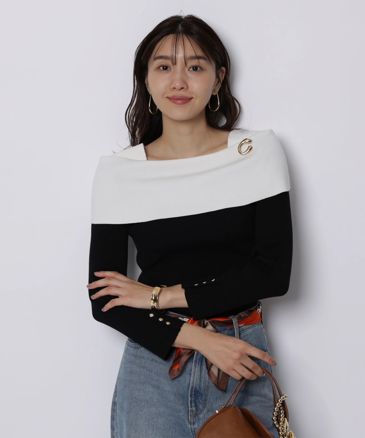 ケープオフショルニット | ニット | JUSGLITTY（ジャスグリッティー