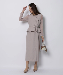 JUSGLITTY(ジャスグリッティー) |ペプラムワンピース