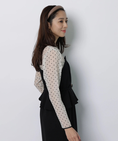 JUSGLITTY(ジャスグリッティー) |ペプラムワンピース