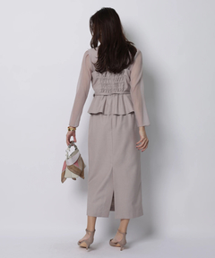 JUSGLITTY(ジャスグリッティー) |ペプラムワンピース