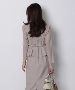 JUSGLITTY(ジャスグリッティー) |ペプラムワンピース