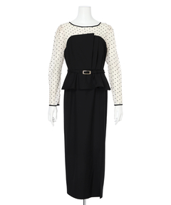 JUSGLITTY(ジャスグリッティー) |ペプラムワンピース