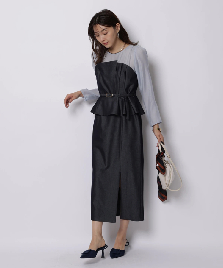 ペプラムワンピース | ワンピース | JUSGLITTY（ジャスグリッティー