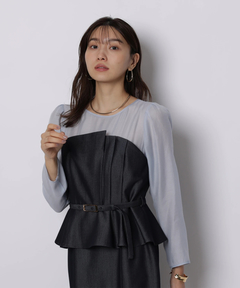 JUSGLITTY(ジャスグリッティー) |ペプラムワンピース