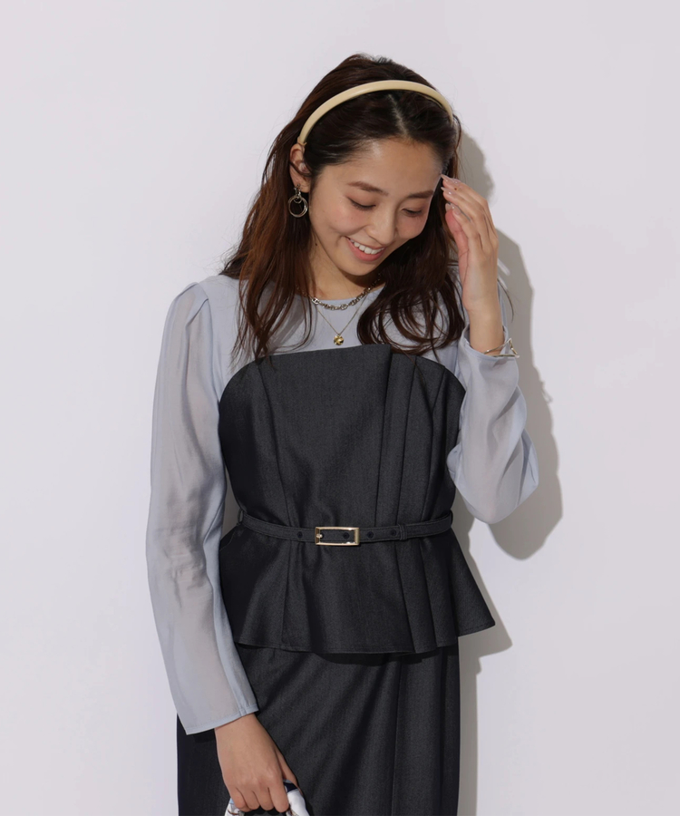 ペプラムワンピース | ドレス | JUSGLITTY（ジャスグリッティー