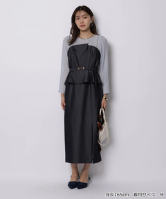 JUSGLITTY(ジャスグリッティー) |ペプラムワンピース