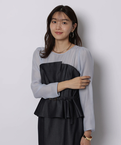 JUSGLITTY(ジャスグリッティー) |ペプラムワンピース