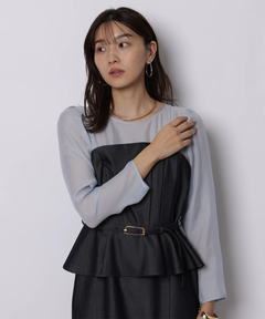 JUSGLITTY(ジャスグリッティー) |ペプラムワンピース