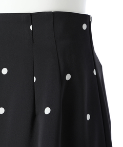 JUSGLITTY(ジャスグリッティー) |レースヘムドットナロースカート