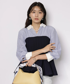 JUSGLITTY(ジャスグリッティー) |シャツレイヤードライクニット